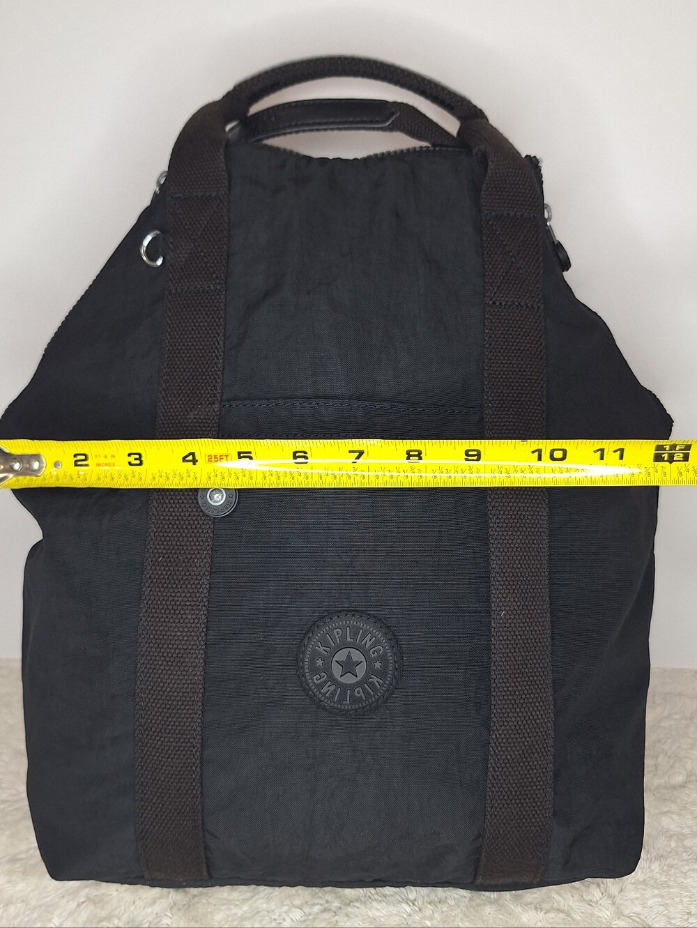 Kipling Black Nylon Backpack - Picture 11 of 12